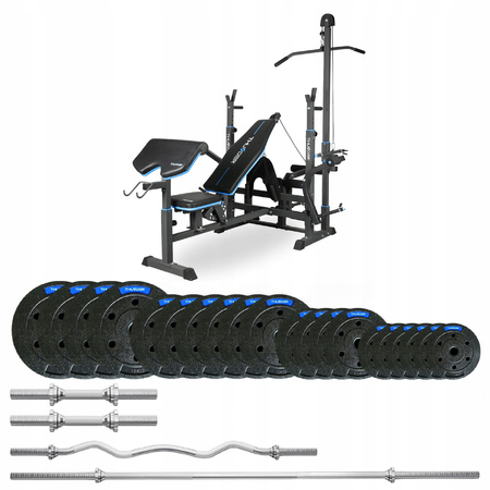 87,5 kg-os testépítő szett VIGOR-C paddal, THUNDER márka, enyhén hajlított EZ-rúddal (előrendelés 17.12)