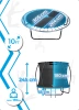THUNDER INSIDE ULTRA 10FT (305 cm) BLUE trambulin