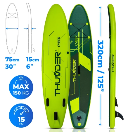 SUP deszka 320cm THUNDER CYBER