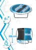 THUNDER INSIDE ULTRA 8FT (244cm) BLUE trambulin