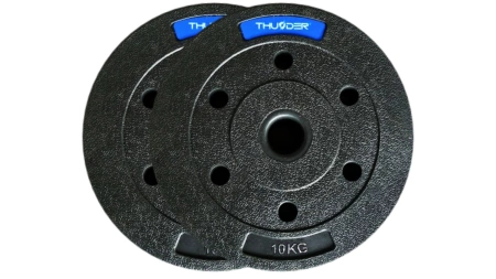 THUNDER bitumen súlyzótárcsa készlet 2x10 kg + 2x5 kg