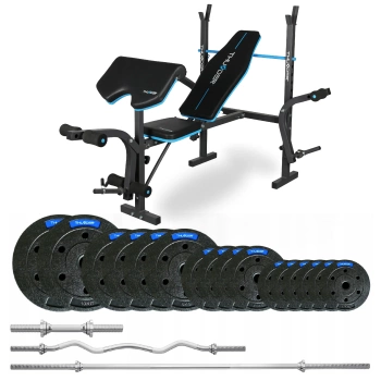 57,5 kg-os testépítő szett VIGOR-A paddal, THUNDER márka, enyhén hajlított EZ-rúddal (előrendelés 17.12)