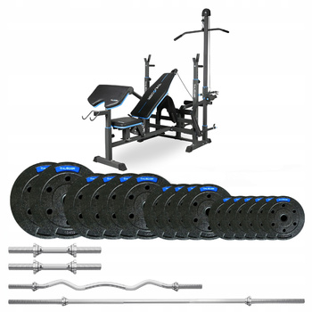 57,5 kg-os testépítő szett VIGOR-C paddal, THUNDER márka, enyhén hajlított EZ-rúddal (előrendelés 17.12)