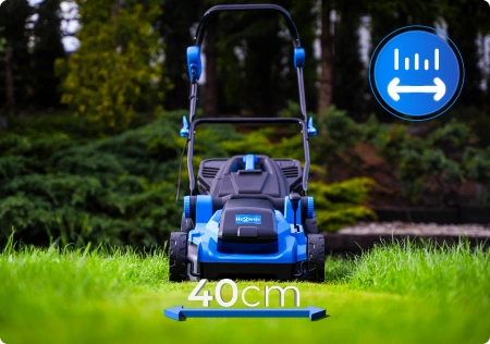 Hexwelt HW-KA-40 40cm 40V 8Ah akkumulátoros fűnyíró