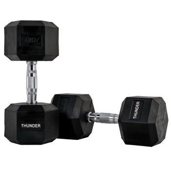 Hatszögletű kézisúlyzó 20 kg THUNDER