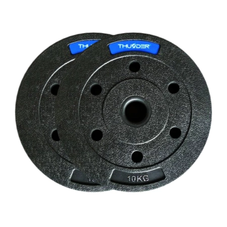 THUNDER bitumen súlyzótárcsa készlet 2x10 kg + 2x5 kg