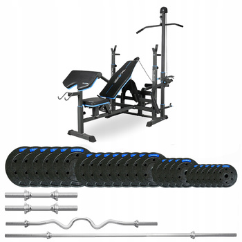 117,5 kg-os testépítő szett VIGOR-C paddal, THUNDER márka, erősen hajlított EZ-rúddal (előrendelés 17.12)