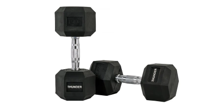 Hatszögletű kézisúlyzó 15 kg THUNDER