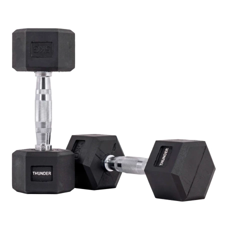 Hatszögletű kézisúlyzó 5 kg THUNDER