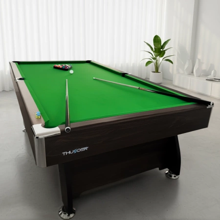 THUNDER biliárdasztal cintányérral/pingpong borítással 8FT - BOLD-BROWN