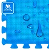 Kék-szürke puzzle edzőszőnyeg 60x60x1cm THUNDER