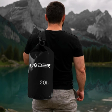 20 literes vízálló zsák fekete THUNDER
