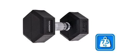 Hatszögletű kézisúlyzó 7,5 kg THUNDER