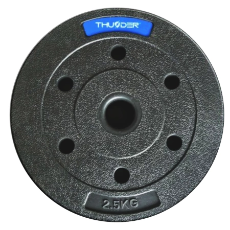 THUNDER bitumen súlyzótárcsa készlet 4x2,5 kg + 4x5 kg 