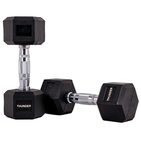 Hatszögletű kézisúlyzó 7,5 kg THUNDER