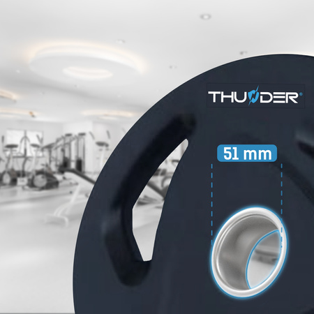Olimpiai súlykészlet THUNDER 2x10 kg