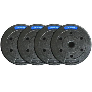 THUNDER bitumen súlyzótárcsa készlet 4x10 kg