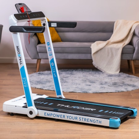 THUNDER RACE-WHITE elektromos futópad