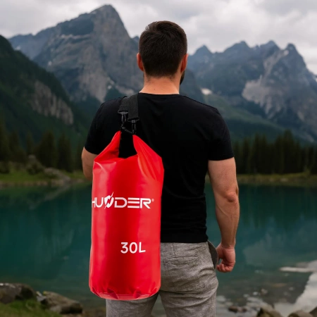 30 literes vízálló zsák piros THUNDER