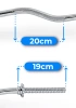Enyhén hajlított menetes súlyzórúd 120 cm 30 mm THUNDER