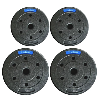 THUNDER bitumen súlyzótárcsa készlet 2x10 kg + 2x5 kg