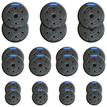 THUNDER bitumen súlyzótárcsa készlet 6x5 kg + 8x2,5 kg + 8x1,25 kg